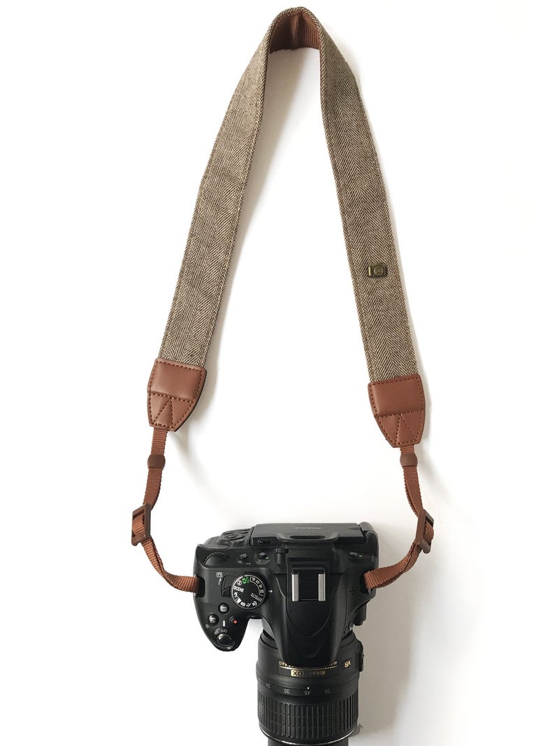 Alled Camera Strap Neck, Adjustable Vintage Soft Camera Straps Shoulder Belt for Women/Men,Camera Strap for Nikon/Canon/Sony/Olympus/Samsung/Pentax ETC DSLR/SLR - Image 3